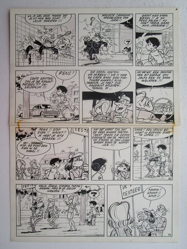 Samson Pens par Bob Mau - Planche originale