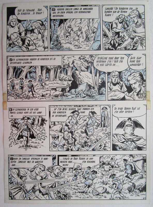 Hugon, De hofnar par Willy Vandersteen - Planche originale