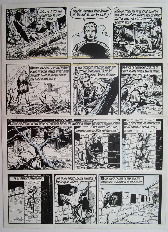 Kerwyn, de Magiër par Willy Vandersteen - Planche originale