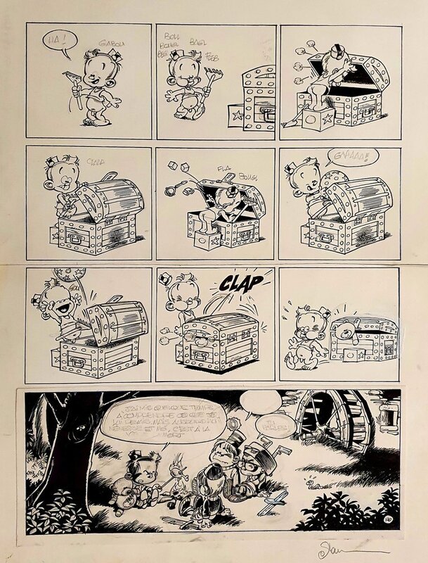 Dan Verlinden, Janry, Tome, Le petit Spirou - C'est pour ton bien - Planche originale