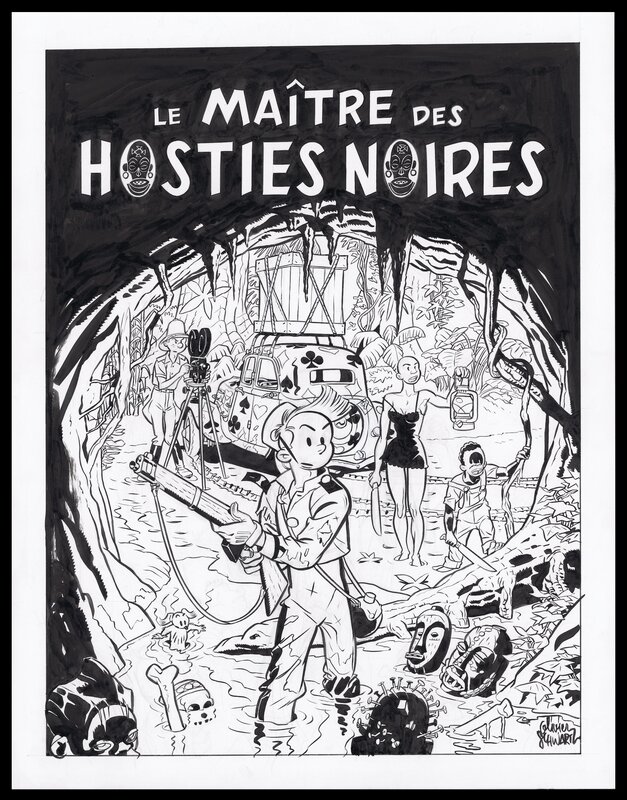Olivier Schwartz, Yann, Spirou - Le Maitre des Hosties Noires - Original Cover
