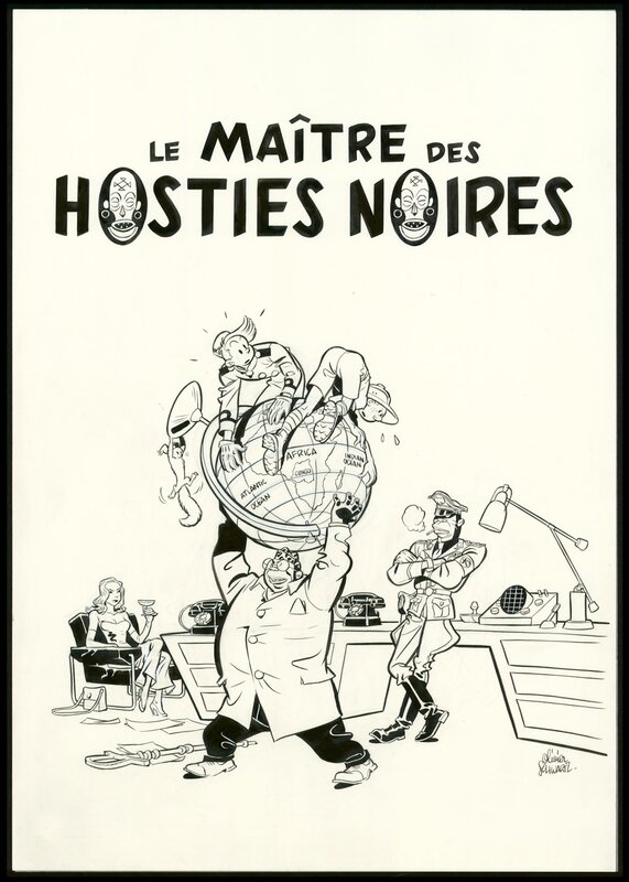 Olivier Schwartz, Yann, Spirou - Le Maitre des hosties Noires - Original Cover