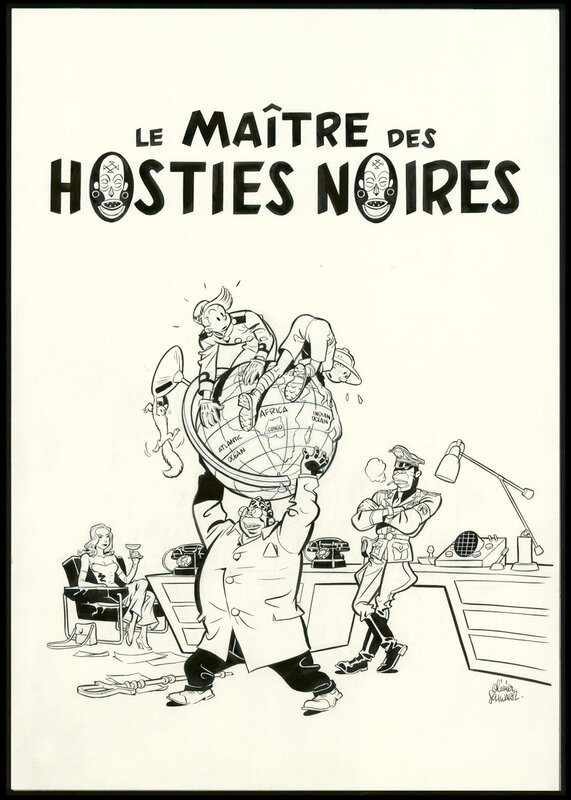 Olivier Schwartz, Yann, Spirou - Le Maitre des hosties Noires - Couverture originale
