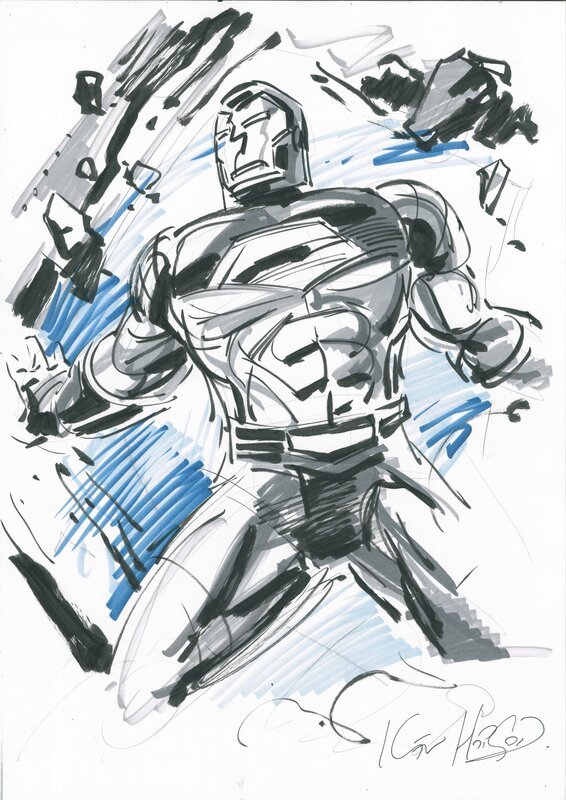 Iron Man 306 by Kev Hopgood - Sketch