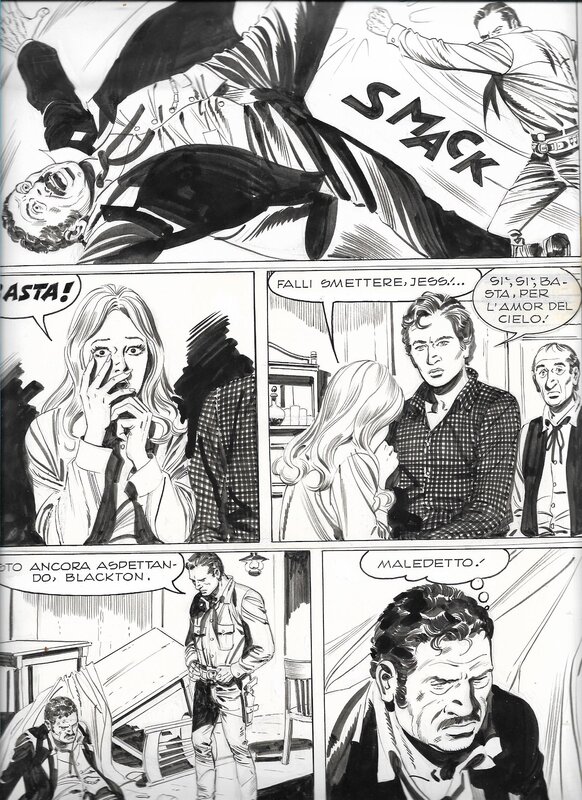 Tex n°301, La locanda dei fantasmi planche 39 (Bonelli) by Guglielmo Letteri - Comic Strip