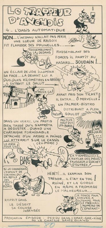 Mat - Le Trappeur d'anchois (L'Epatant) - Comic Strip