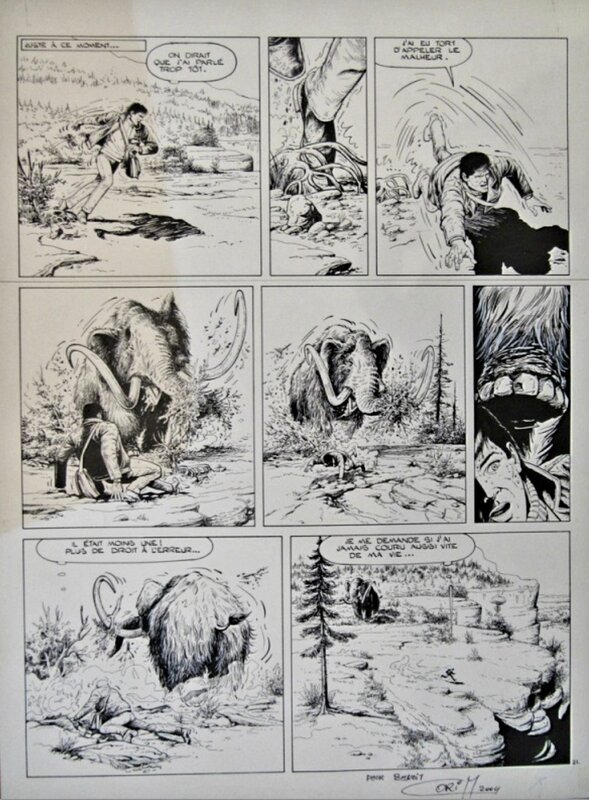 Coria, Henri Vernes, Bob Morane - Le réveil du Mamantu - Comic Strip