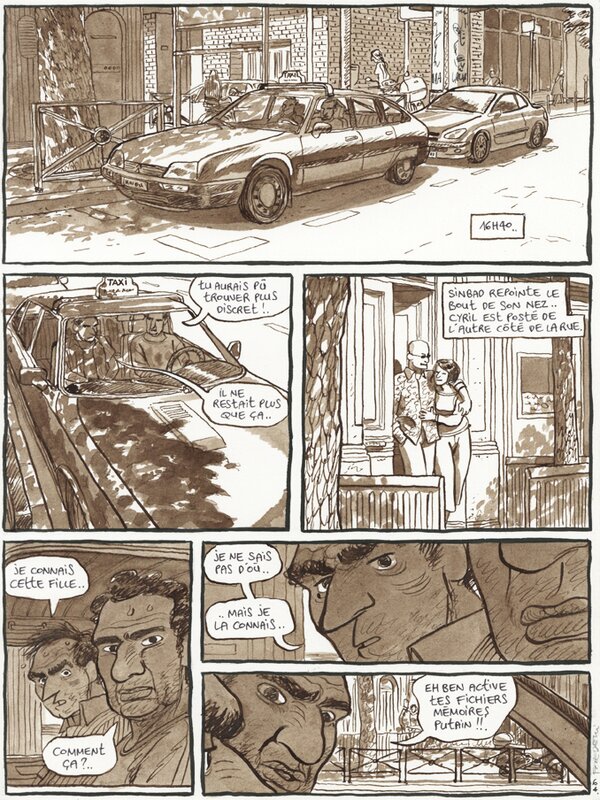 Frederik Peeters RG #1 page 64 - Planche originale