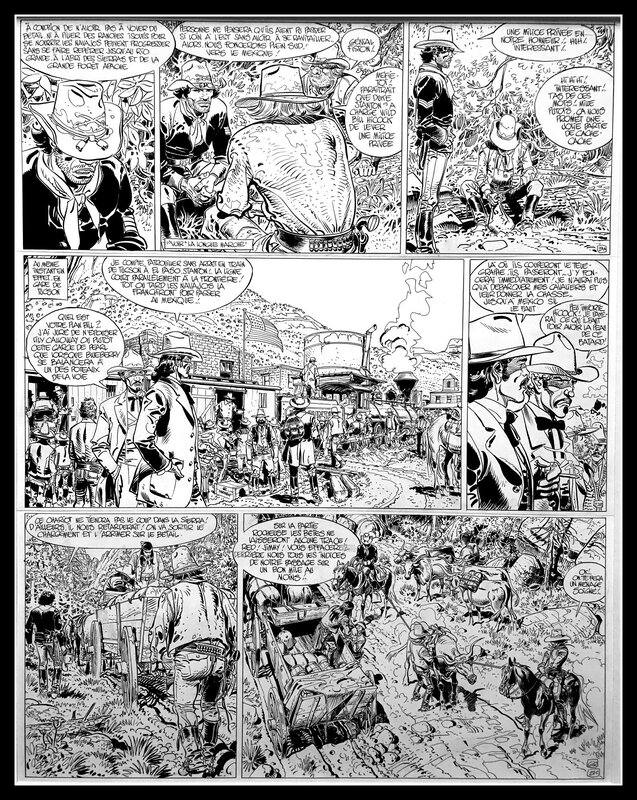 Jean Giraud, Jean-Michel Charlier, Blueberry - La Tribu Fantôme - Planche originale