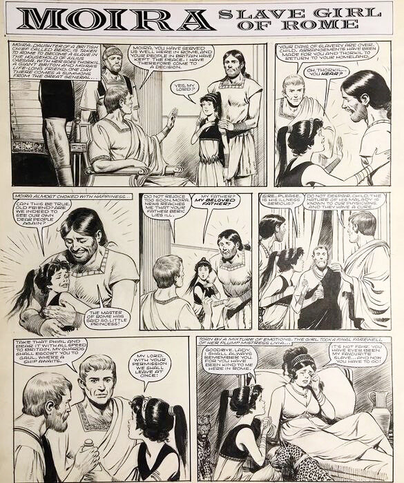 Salinas : MOIRA SLAVE GIRL OF ROME Planche parue dans Princess Tina - Comic Strip