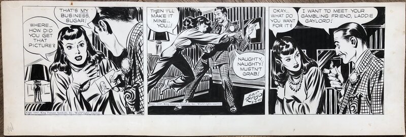 Alex Raymond Rip Kirby Daily Pagan Lee 06.03.1947 - Comic Strip