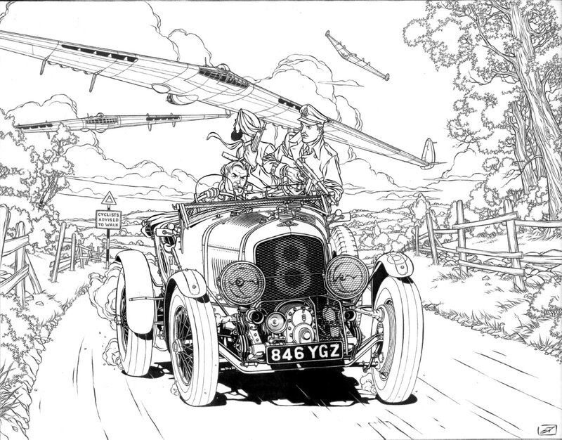 Jean-Christophe Thibert, Tribute to Blake & Mortimer 2 - Original Illustration