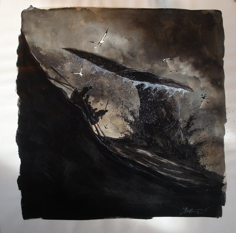 Moby Dick par Christophe Chabouté - Couverture originale