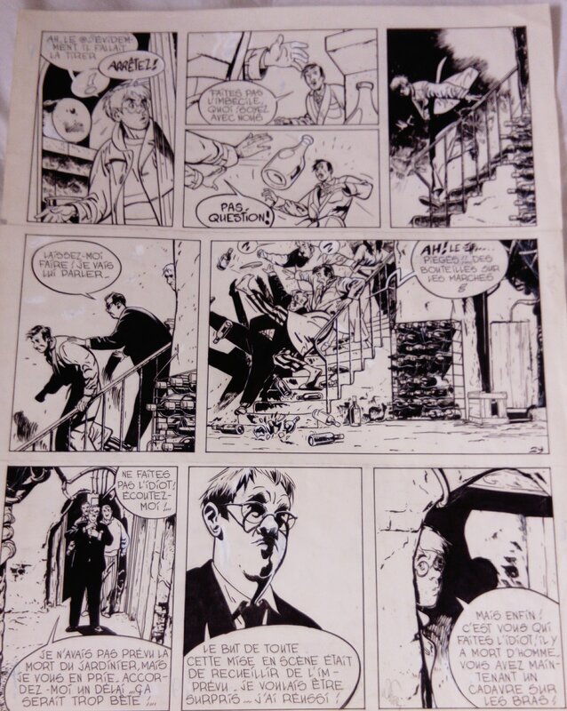 Alain Dodier, Makyo, Serge Le Tendre, Jérôme K Jérôme 1985 Tome 2- Les êtres de papier - Planche originale