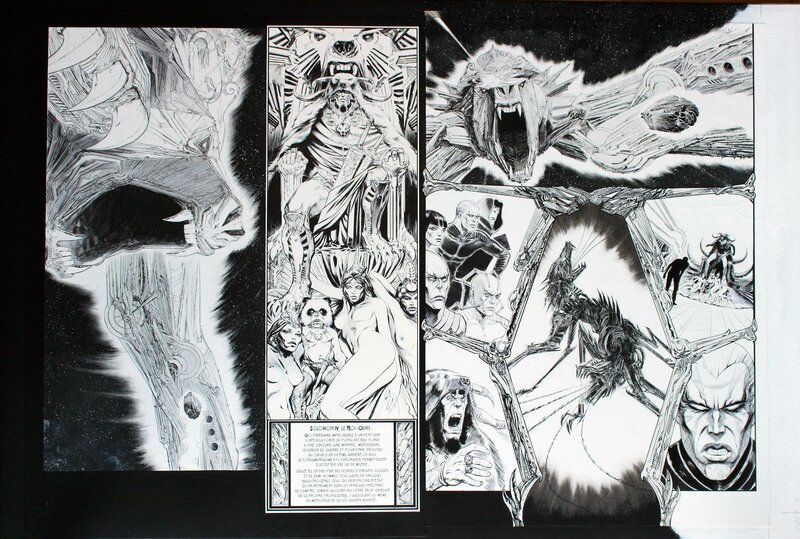 Dimitri Avramoglou, Lone Sloane Babel , Double planche 26 et 27 - Planche originale