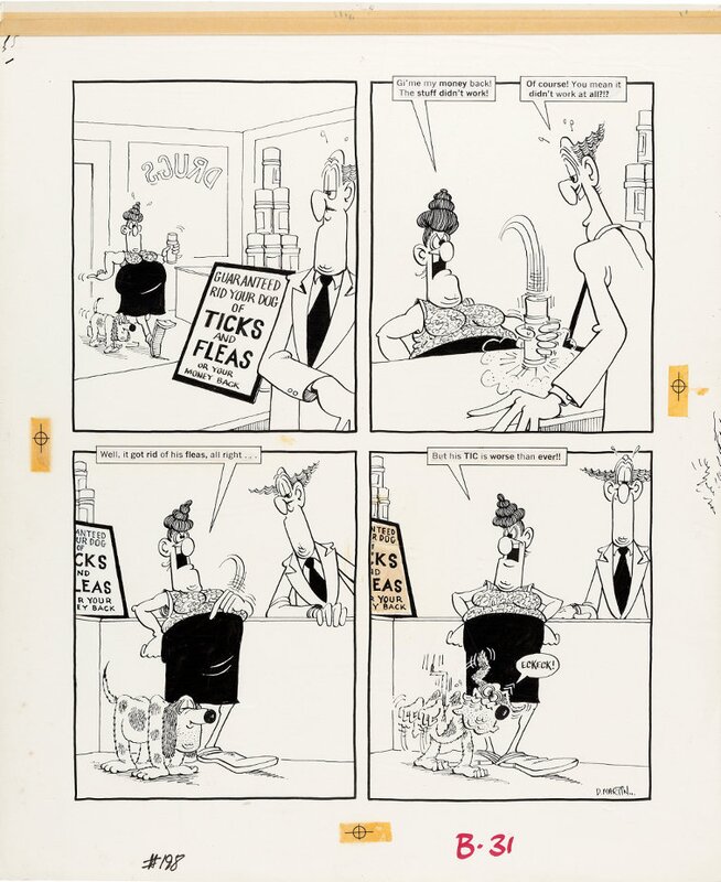 Mad Magazine #198 by Don Martin - Illustration originale