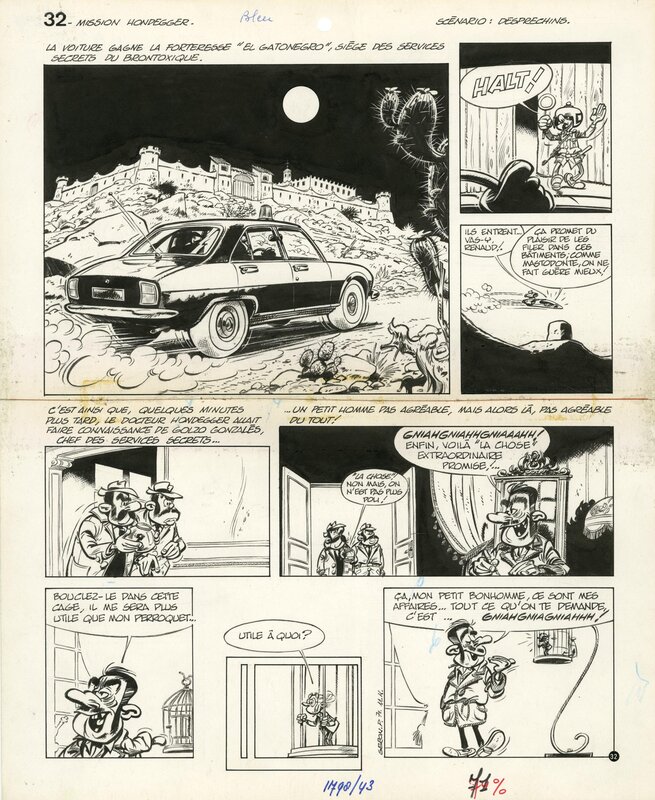 Pierre Seron, Les petits hommes – Mission Hondegger – Planche 32 - Planche originale