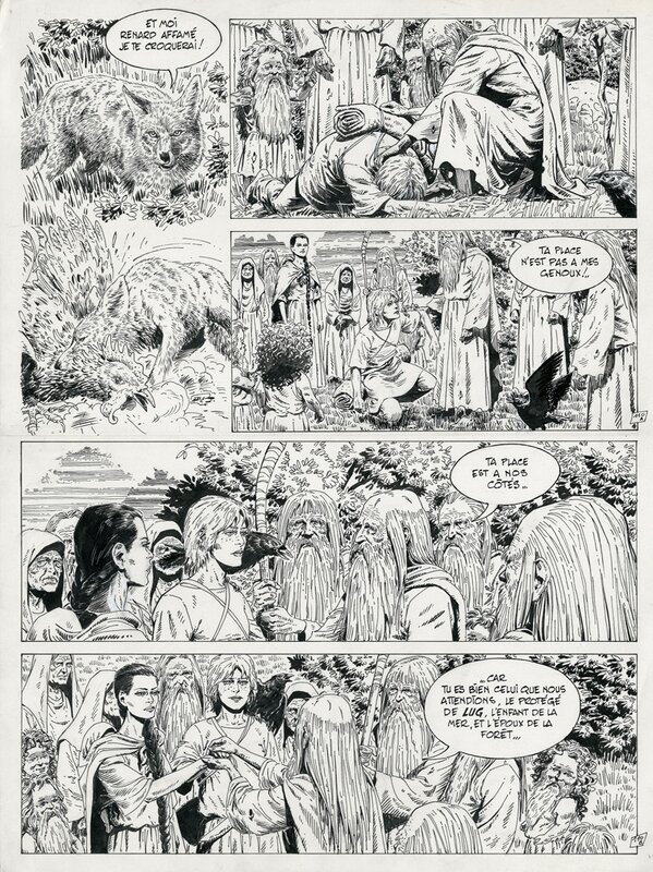 Auclair : Planche 110 de Bran Ruz 1980 - Planche originale