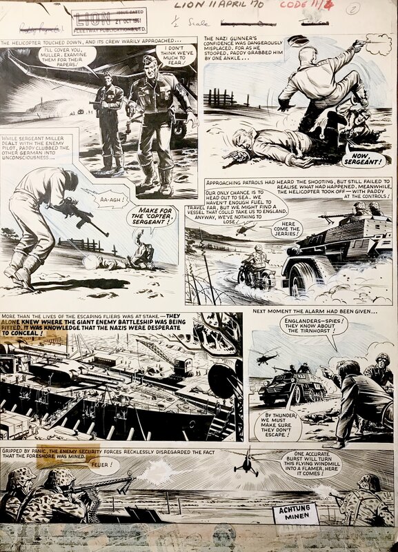 Joe Colquhoun, Joe Colqu'houn : Planche de Paddy Payne - Planche originale