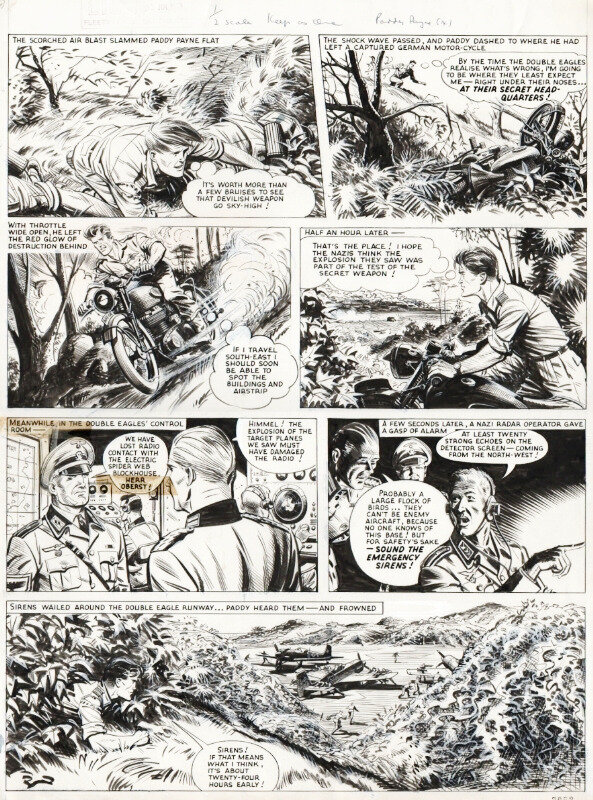 Colquhoun : Planche de Paddy Payne parue dans LION 1963 - Planche originale