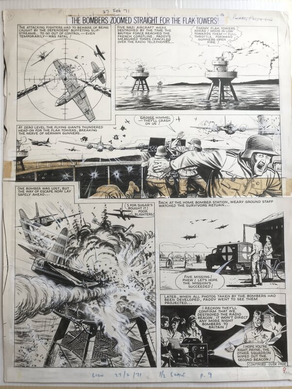 Colquhoun : Planche PADDY PAYNE du 9 juin 1962 - Comic Strip