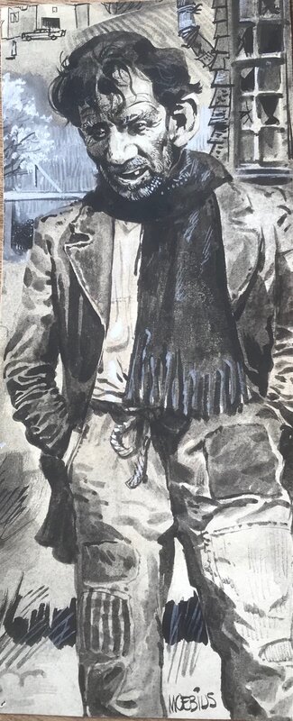 Moebius western - Illustration originale