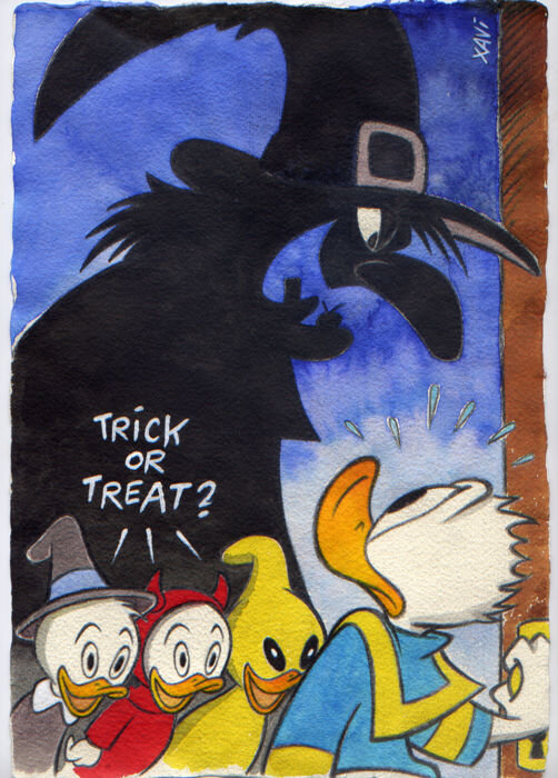 Xavi, Trick OR TREAT? - Halloween - Original Illustration