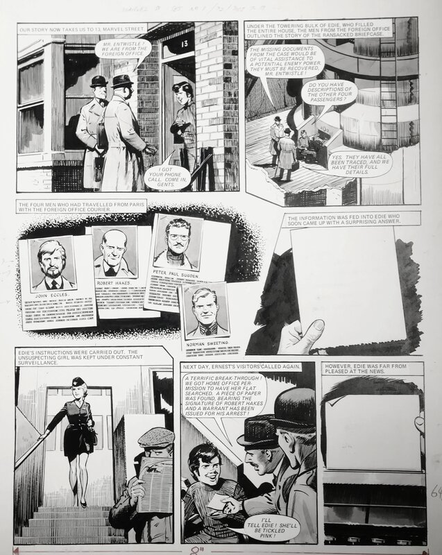 Bill Lacey, Number 13 Marvel Street - Planche originale