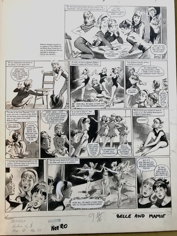 Leslie OTWAY ; Belle and Mamie 20 Nov 1965 - Comic Strip