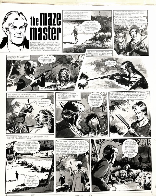 Planche de The maze Master par Bill Lacey - Planche originale