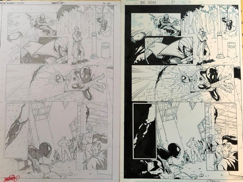 Andie Tong, Kris Justice, Spectacular Spider-Man N° 127 - Planche originale