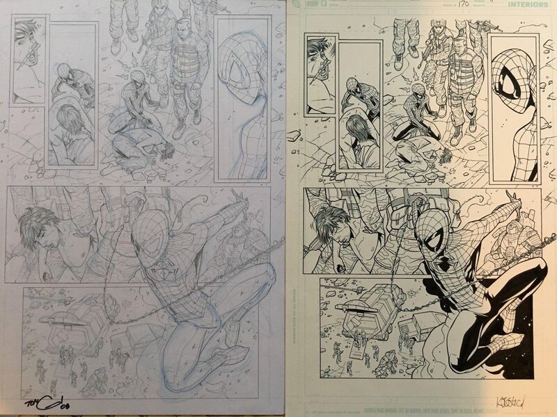 Andie Tong, Kris Justice, Spectacular Spider-Man N° 170 - Planche originale