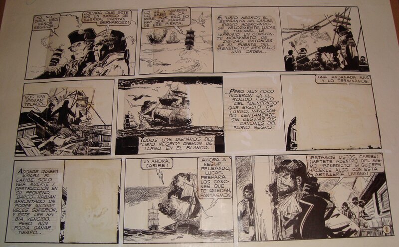 Capitan CARIBE by Dino Battaglia, Alberto Ongaro - Comic Strip