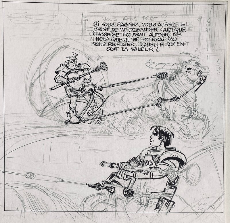 Valerian, par Jean-Claude Mézières, Pierre Christin - Planche originale