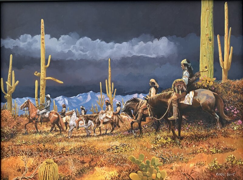 Parti apache par Christian Rossi - Illustration originale