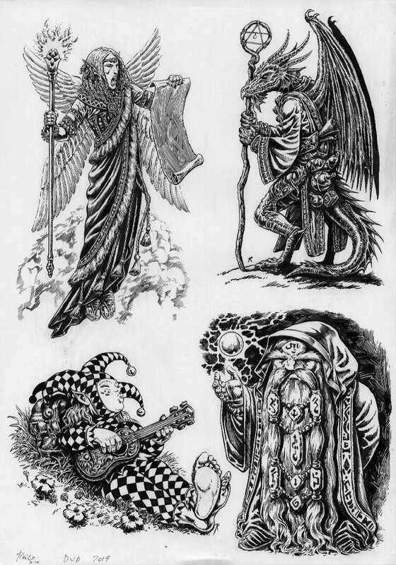 Raúlo Cáceres, Gonzalo Vallega, Donjons et Dragons - 3° feuillet - Illustration originale