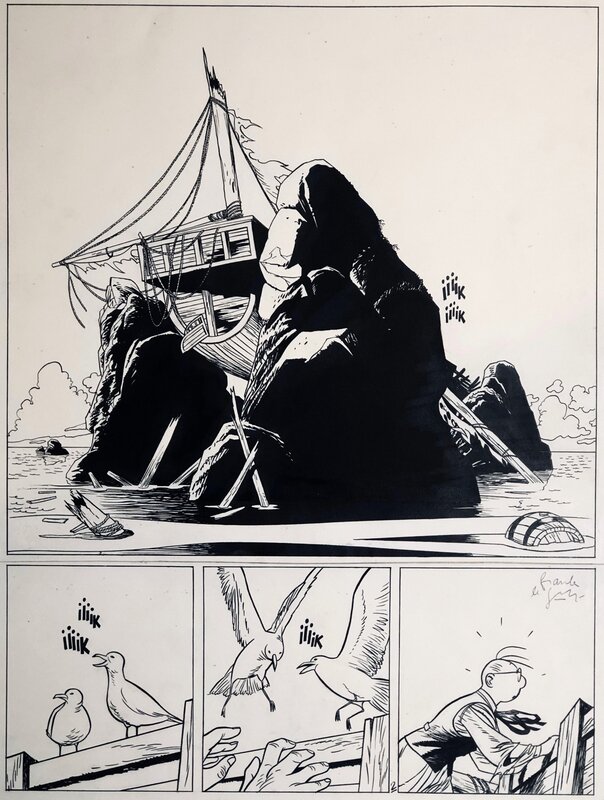 Frank Le Gall, 1990 - Thédore Poussin : Le Trésor du Rajah Blanc - Brisants - - Comic Strip