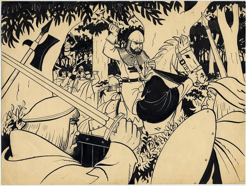 Dessin inedit by Raymond Macherot - Comic Strip