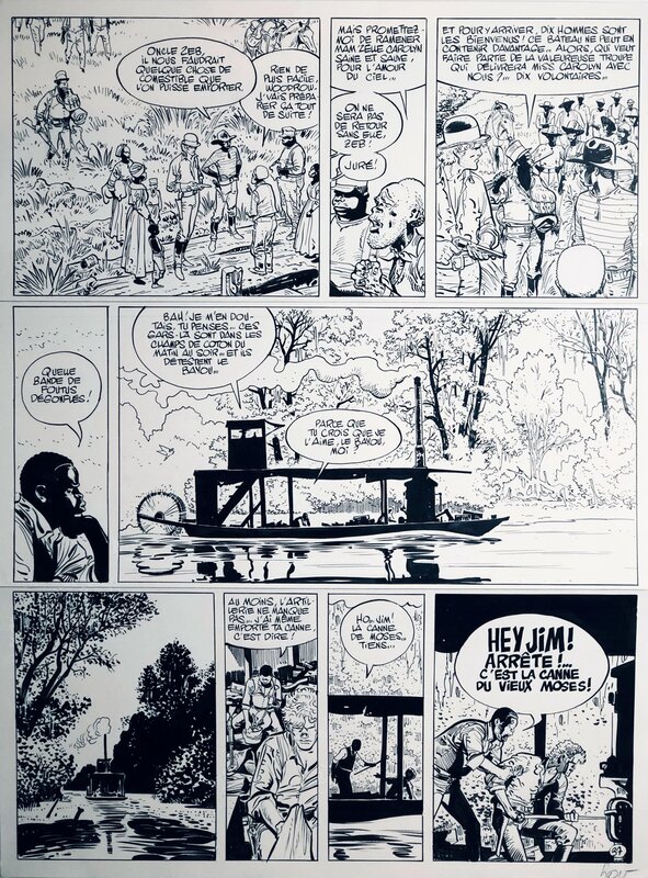 Christian Rossi, Jean Giraud, 1988 - Jim Cutlass : Colts, Fantômes et Zombies - Parce que tu crois que je l'aime, le bayou, moi ? - - Comic Strip