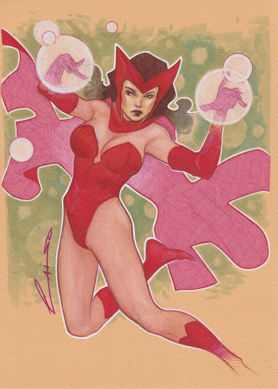 Scarlet Witch par Emilio Laiso - Illustration originale