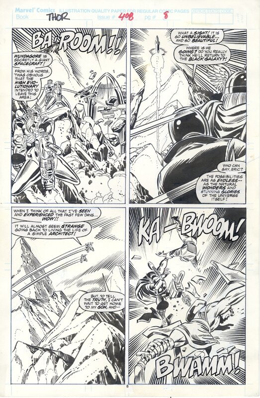 Joe Sinnott, Ron Frenz, The Mighty Thor - Joe Sinnott - Comic Strip