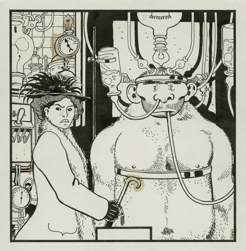 Jacques Tardi, 1977 - Adèle Blanc Sec : Le Savant Fou - Couverture originale