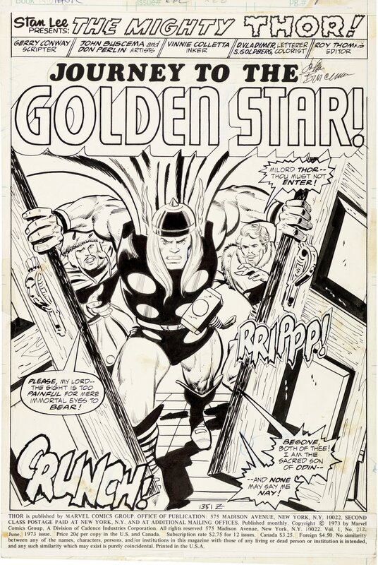 John Buscema, Vince Colletta, 1973 - Journey to the Golden Star - Comic Strip