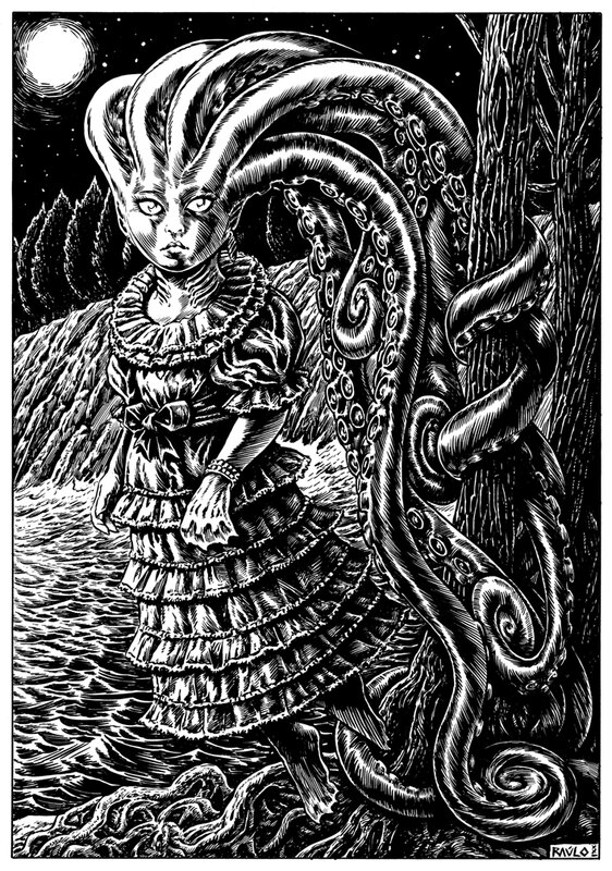 Nina profunda by Raúlo Cáceres, Howard Phillips Lovecraft - Comic Strip