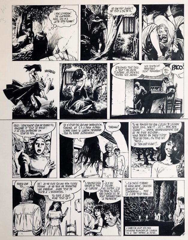 Franz, 1988 - Lester Cockney : La Déchirure - Une bien faible femme - - Planche originale