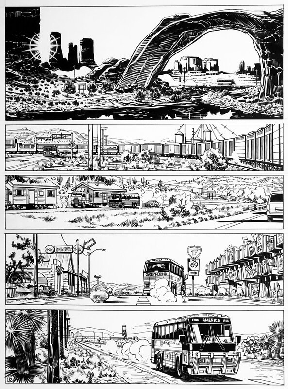 Bruno Gazzotti, Tome, 1996 - Soda : Et délivre-nous du mal - Greyhound Lines - - Comic Strip