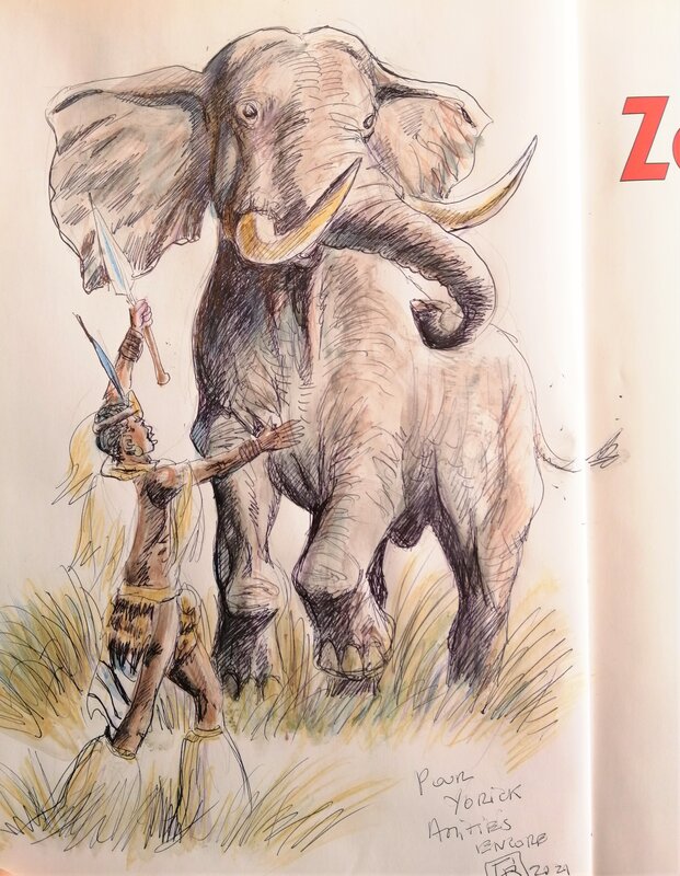 Georges Ramaïoli, Zoulouland-T.9 Le grand éléphant - Dédicace