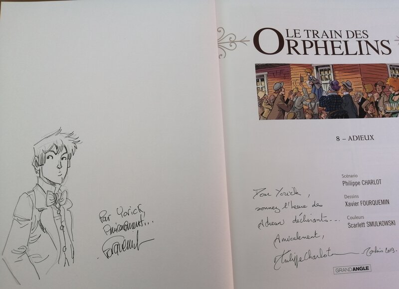 Xavier Fourquemin, Philippe Charlot, Le train des Orphelins - T.8 Adieux - Sketch