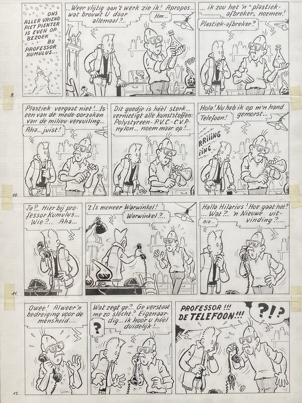 Pom, Piet Pienter en Bert Bibber : Hypnose-stralen - Comic Strip