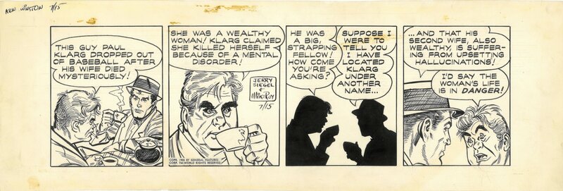 Mike Roy, Jerry Siegel, Ken Winston Daily 15 juillet 1955 - Comic Strip